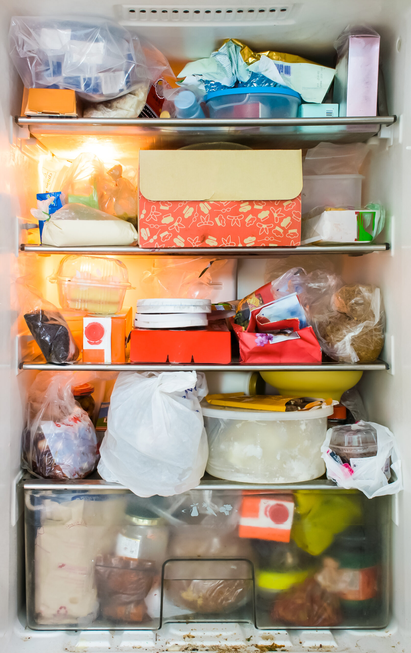 Full Refrigerator packed with food